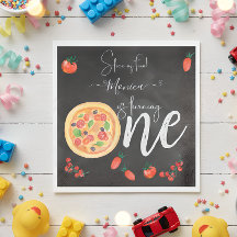 Fatia de diversão, primeiro aniversário de pizza