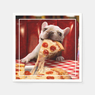 Guardanapo De Papel Fatia De Pizza De Comida De Cão