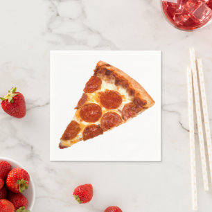 Guardanapo De Papel Fatia de pizza pepperoni clássica derretida do Sli