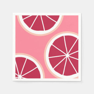 Guardanapo De Papel Fatia de Toranja Rosa