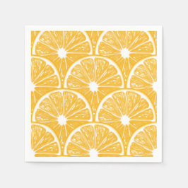 Guardanapo De Papel Fatias de laranja, design de fruta tropical
