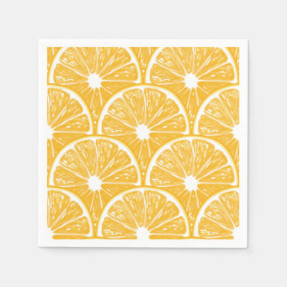 Guardanapo De Papel Fatias de laranja, design de fruta tropical