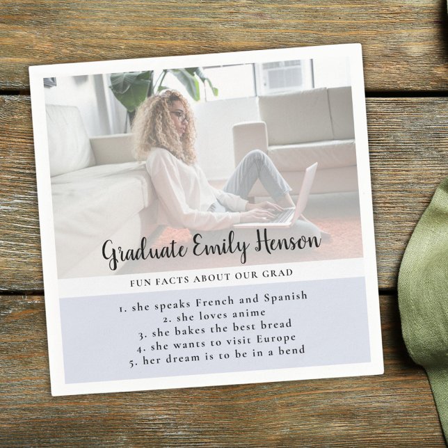 Guardanapo De Papel Fato divertido Festa de formatura de fotos do Form (Criador carregado)