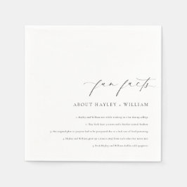 Guardanapo De Papel Fatos Divertidos do Casamento de Ellesmere