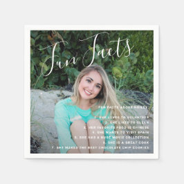 Guardanapo De Papel Fatos Divertidos Graduação Foto Simples Manuscrito