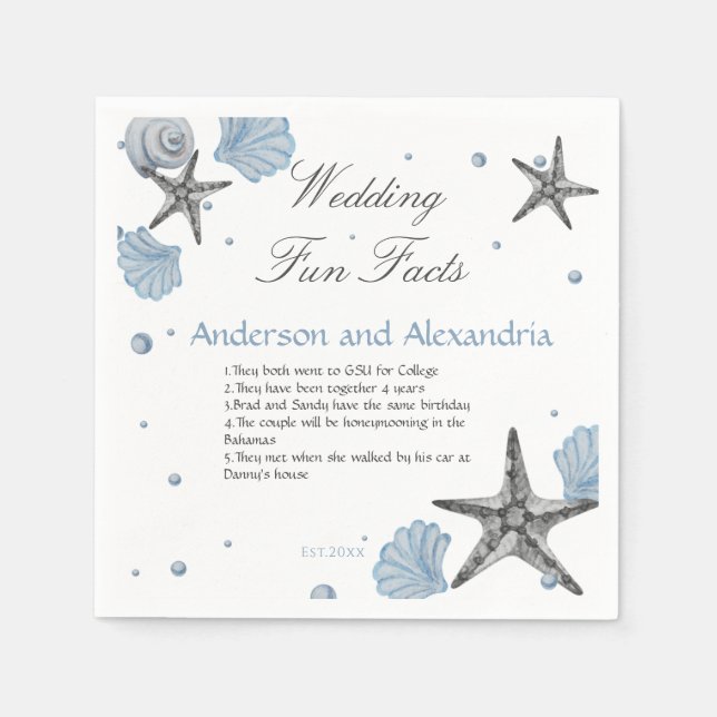 Guardanapo De Papel Fatos Divertidos Napkins (Frente)