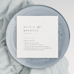 Guardanapo De Papel Fatos Divertidos Simplesmente Elegante Tipografia<br><div class="desc">Os guardanapos de fatos divertidos apresentam um design de tipografia minimalista elegante com a escrita moderna e a letra serif eterno em preto e branco,  simples e limpa. Excelente de casamento moderno minimalista e outros eventos. Veja todas as peças correspondentes na coleção.</div>