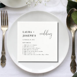 Guardanapo De Papel Fatos Divertidos Sobre Casamentos Modernos E Legai