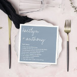 Guardanapo De Papel Fatos Divertidos Sobre O Casamento Moderno Dos New<br><div class="desc">Celebre com estilo estes guardanapos de casamento modernos e modernos. Personalize facilmente a design para fazer esses guardanapos totalmente únicos para seu dia especial. Itens correspondentes podem ser encontrados na coleção.</div>