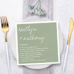Guardanapo De Papel Fatos Divertidos Sobre O Casamento Moderno Dos New<br><div class="desc">Celebre com estilo estes guardanapos de casamento modernos e modernos. Personalize facilmente a design para fazer esses guardanapos totalmente únicos para seu dia especial. Itens correspondentes podem ser encontrados na coleção.</div>