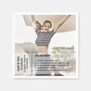 Guardanapo De Papel Fatos divertidos você conhecia a foto da graduaç