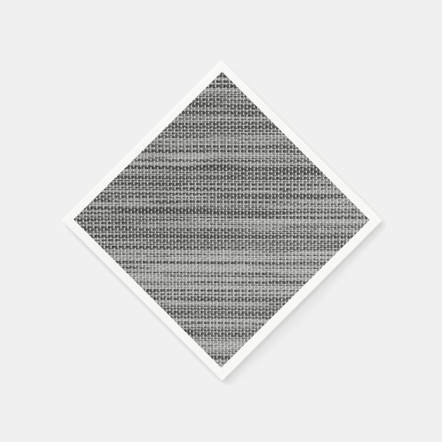 Guardanapo De Papel Faux Cinza Tecido Napkins (Canto)