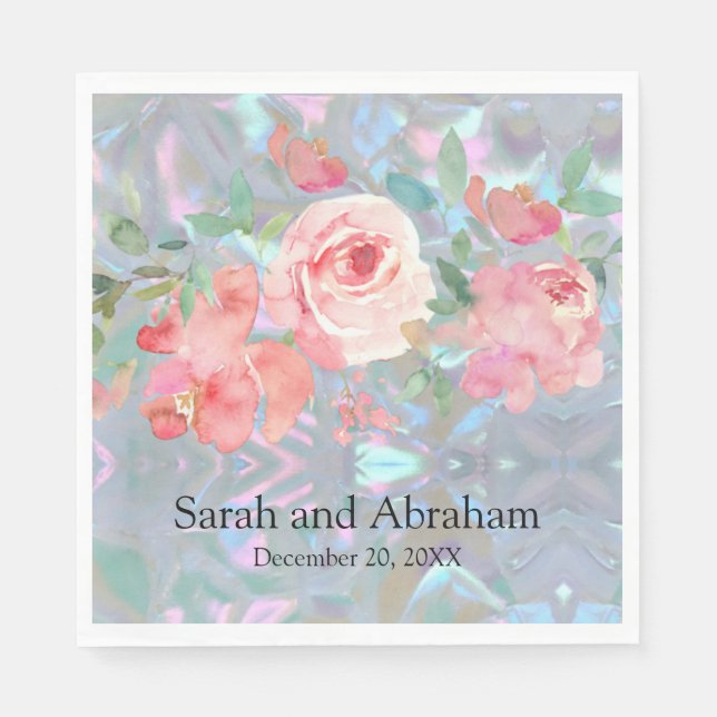 Guardanapo De Papel Faux Madre de Pearl (Frente)