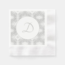 Guardanapo De Papel Faux-Satin Monogrammed