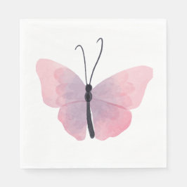 Guardanapo De Papel Favor do partido bonito Pink Butterfly