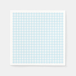 Guardanapo De Papel Faye e Lauren Light Blue Gingham