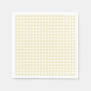 Guardanapo De Papel Faye e Lauren Xadrez Amarelo Pastel