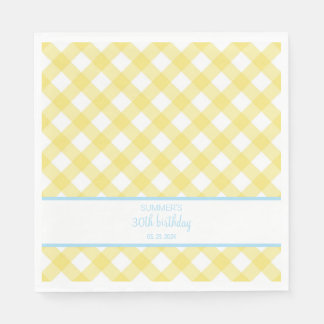 Guardanapo De Papel Faye e Lauren Yellow Celebration