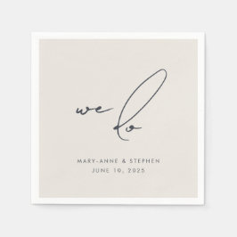 Guardanapo De Papel Fazemos Festa de casamento de Caligrafia Moderna