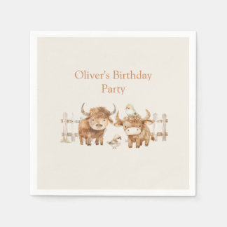 Guardanapo De Papel Fazenda bonitinha considerada Festa de aniversário