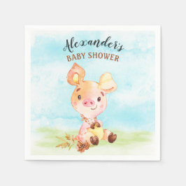 Guardanapo De Papel Fazenda de Chá de fraldas de pigmento de água