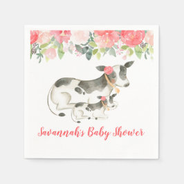 Guardanapo De Papel Fazenda de Vaca Leiteira Peony Plantaria Barnyard