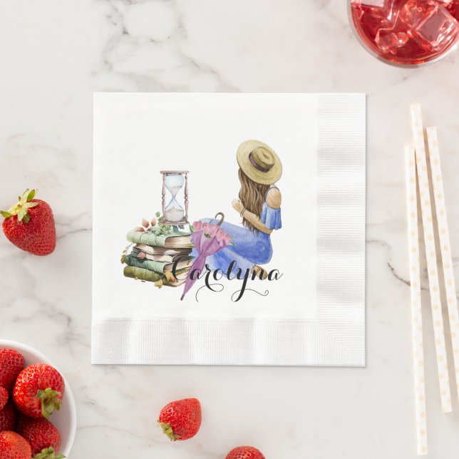 Guardanapo De Papel Fazendas de flores personalizadas (Insitu)