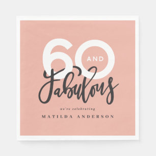 Guardanapo De Papel fazer de 60 anos 60 parece bom moderno