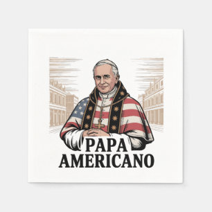 Guardanapo De Papel Fé Cristã da Igreja Católica do Papa Leão American