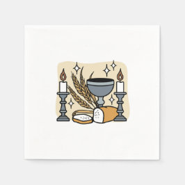 Guardanapo De Papel Fé espiritual e Graça - Assustadora cristã