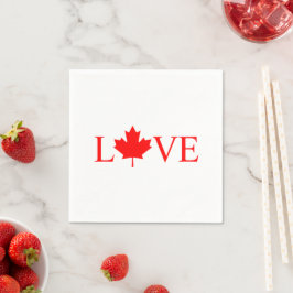 Guardanapo De Papel Feitiçaria com caramelo vermelho Dia do Canadá