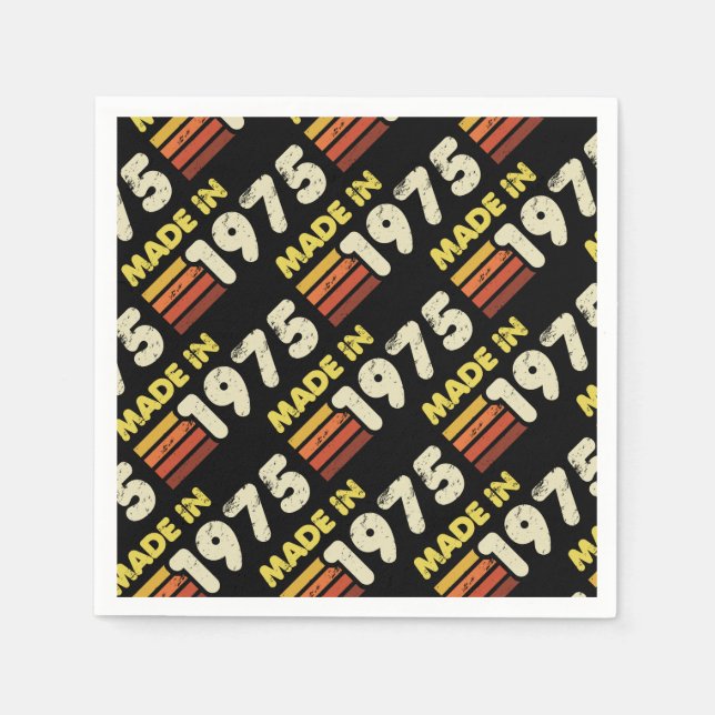 Guardanapo De Papel Feito em 1975, 50º aniversário (Frente)