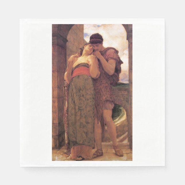 Guardanapo De Papel Felicidade Conjugal (por Frederic Leighton) (Frente)