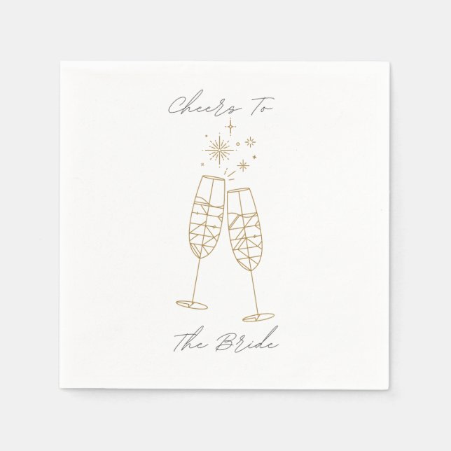 Guardanapo De Papel Felicidades Para A Noiva Napkin (Frente)