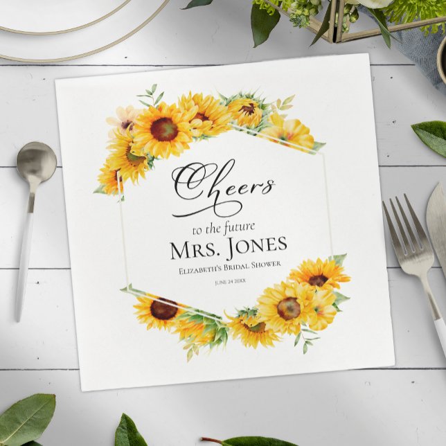 Guardanapo De Papel Felicitações à futura senhora Chá de panela Napkin (Criador carregado)