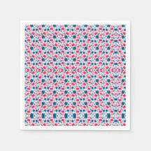 Feliz 250º Aniversário, América! Floral Vermelho B