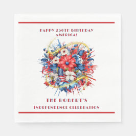 Guardanapo De Papel Feliz 250º aniversário da celebração da América