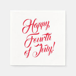 Guardanapo De Papel Feliz 4 de julho escrivão branco-branco-escrivão