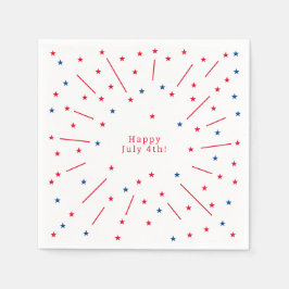 Guardanapo De Papel Feliz 4 de julho Fotos e Estrelas