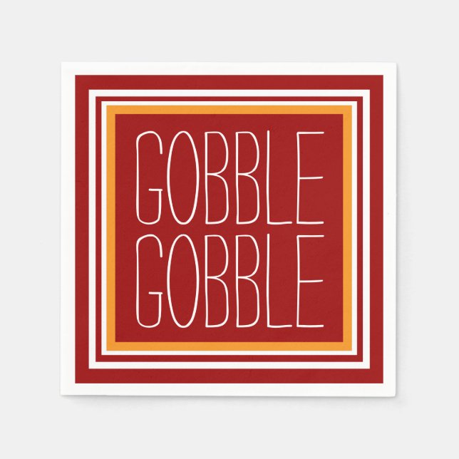 Guardanapo De Papel Feliz Ação de Graças (Frente)