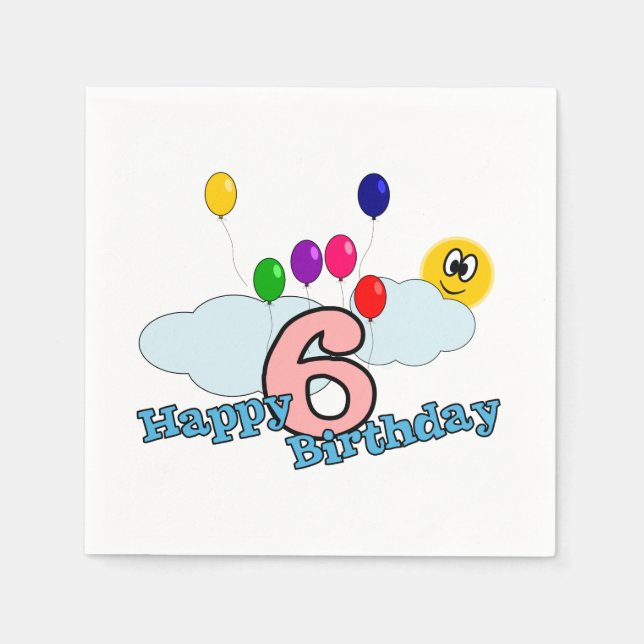 Guardanapo De Papel Feliz aniversário (Frente)