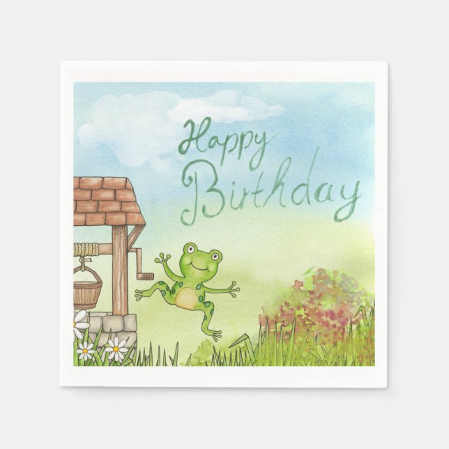 Guardanapo De Papel Feliz aniversário (Frente)