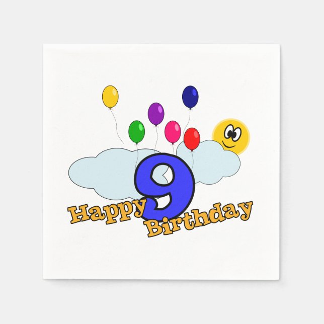 Guardanapo De Papel Feliz Aniversário (Frente)