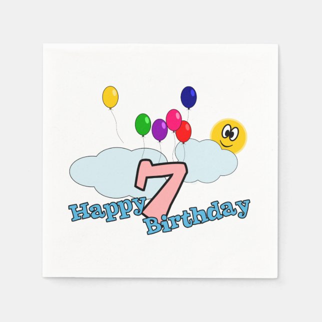 Guardanapo De Papel Feliz Aniversário (Frente)