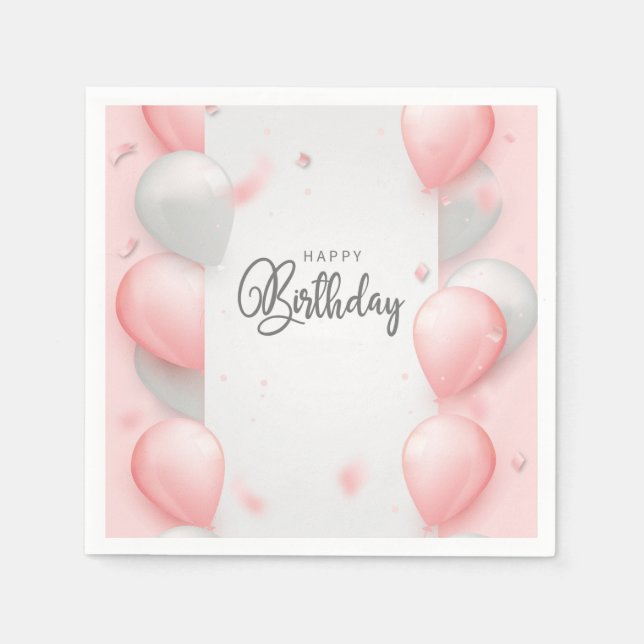 Guardanapo De Papel Feliz aniversário (Frente)