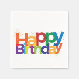 Guardanapo De Papel Feliz aniversário