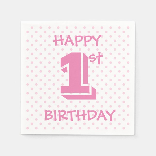 Guardanapo De Papel Feliz Aniversário (Frente)