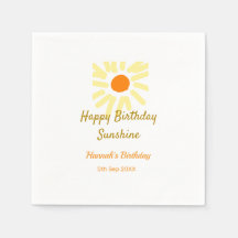 Feliz aniversário amarelo sol laranja aniversário 