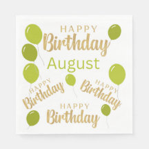 Feliz aniversário aniversários de agosto Papanicol