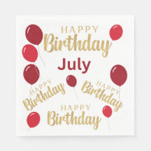 Feliz aniversário aniversários de julho Papanicola